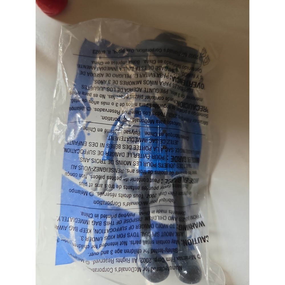 2002 Bendable Pinocchio Cat Figure Top Hat McDonald's Happy Meal Toy - Read